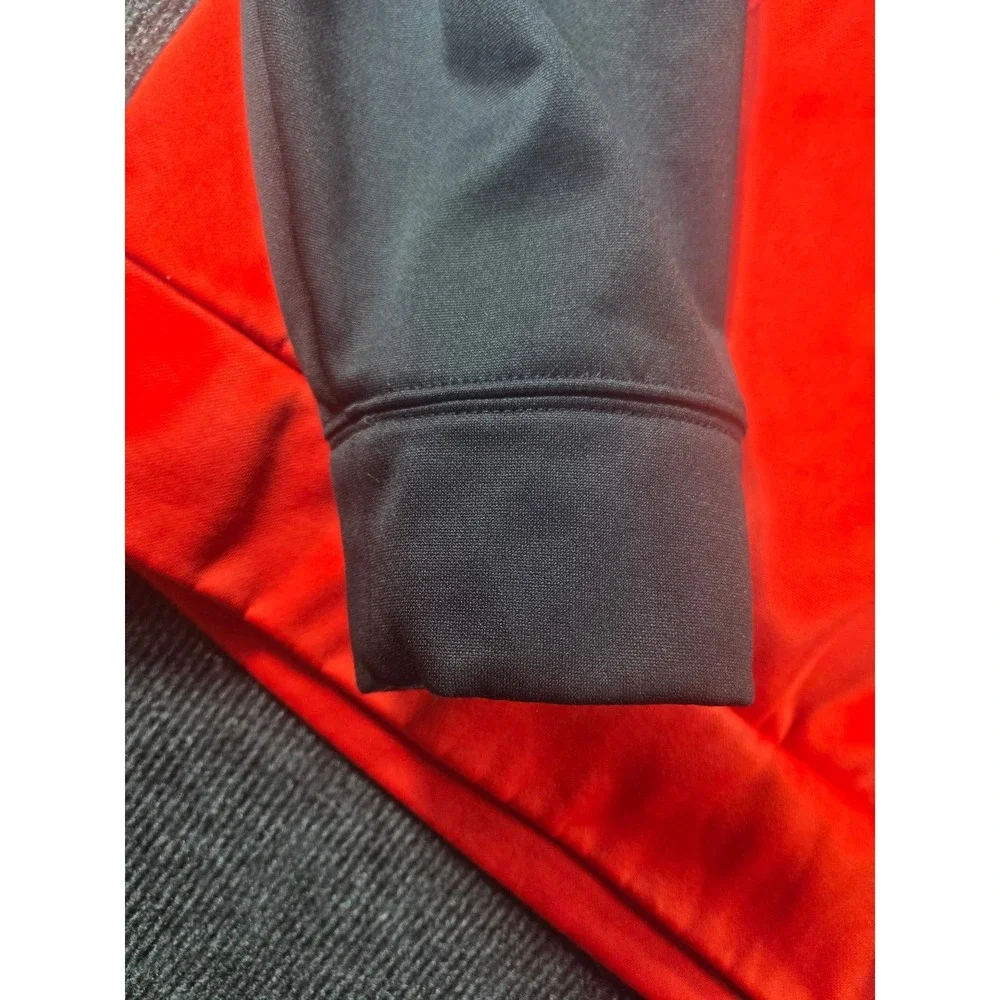 Nike Therma-FIT Hoodie‎ Red Black Graphic Logo Pullover Mens Small